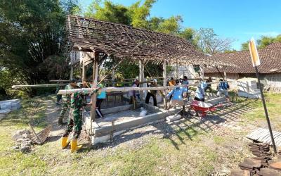 Berdasarkan pantauan di lokasi pada Kamis (23/7/2026), progres pengerjaan renovasi rumah tersebut terus menunjukkan hasil positif.