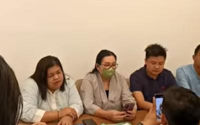 Kuasa Hukum tersangka Y saat Press Release dengan awak media