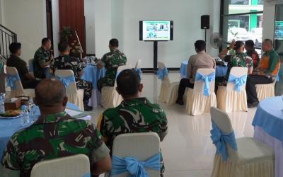 Dipimpin Ketua Tim Wasev Brigjen TNI M. Herry Subagyo, S.I.P., rombongan melakukan kunjungan kerja ke Makodim 0813/Bojonegoro, Jumat (31/7/2026)