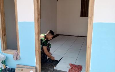 Salah satu rumah yang kini memasuki tahap penyelesaian adalah milik Ibu Tini (50), warga Dusun Kedungpandan RT 021 RW 009, Desa Kesongo, Kecamatan Kedungadem, Kabupaten Bojonegoro, Sabtu (1/8/2026).
