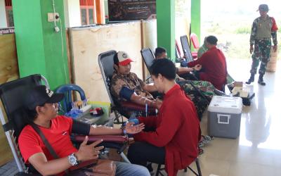 Setetes Darah, Sejuta Harapan: TMMD 129 Bojonegoro Hidupkan Kepedulian Warga Kesongo