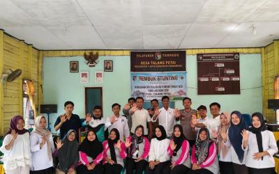 Pemerintah Desa Talang Petai saat menggelar kegiatan Rembuk Stunting yang berlangsung di kantor desa setempat, Kamis (4/6/2026). (Oye/PenaRafflesia.Com)