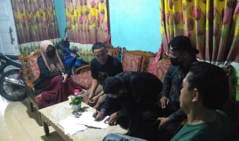 Potret saat pembuatan surat pernyataan. (Doc:Tw07)