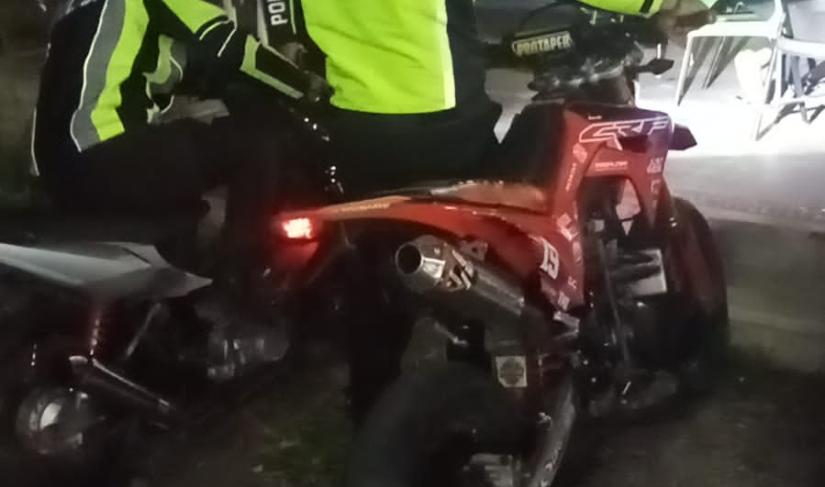 Satlantas Polres Kepahiang Polda Bengkulu melakukan Penertiban pelanggaran Knalpol tidak standar atau Knalpot Brong dan pelanggaran kasat mata dan potensial laka di wilayah Kabupaten Kepahiang