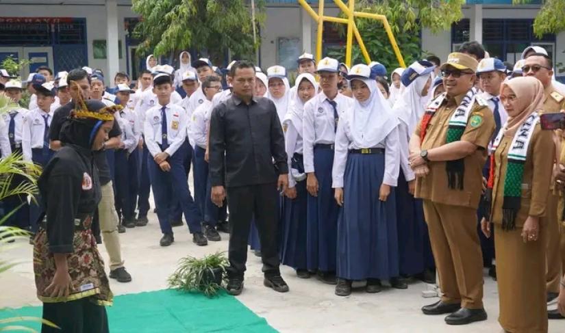 Apel Gabungan di Satuan Pendidikan di Kota Bengkulu.