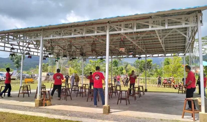 Wakil Gubernur Bengkulu Rosjonsyah Resmi Buka Pameran dan Lomba Kicau Burung di Kabupaten Lebong.