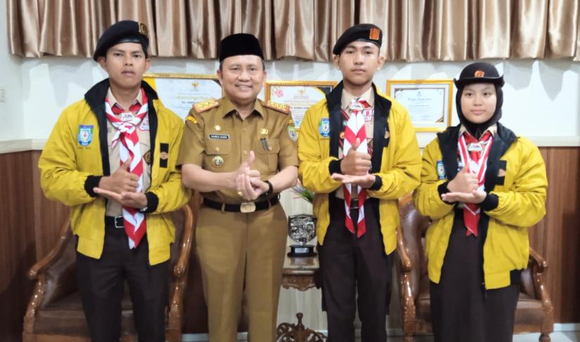 Sekda Hamka Lepas Peserta Jambore Dunia 2023 Korea Selatan