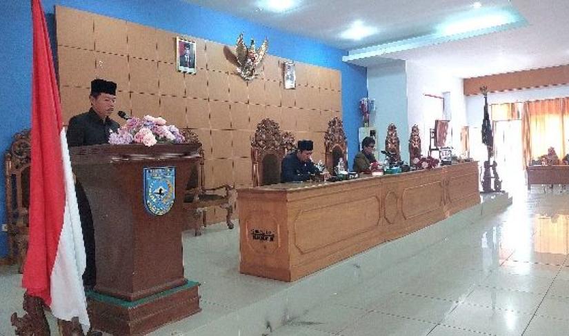 Rapat DPRD BU tentang penyampaian Umum Fraksi DPRD Bengkulu Utara terhadap Raperda APBD tahun 2024