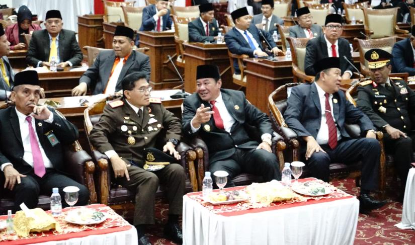 Wagub Bengkulu dan Jajaran Ikuti Rapat Paripurna Istimewa HUT RI Ke 78 Agenda Mendengar Pidato Presiden RI