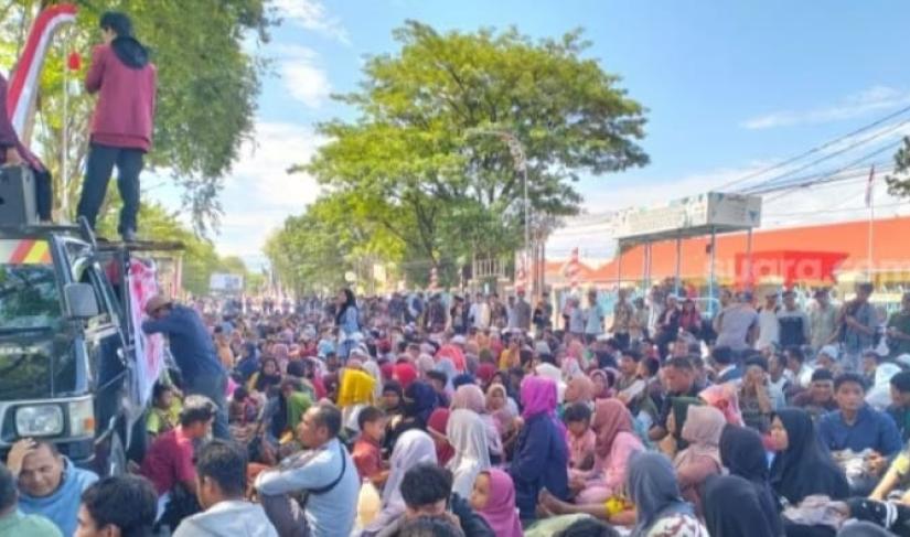 Demo di Padang Foto/Sumber Suara.com