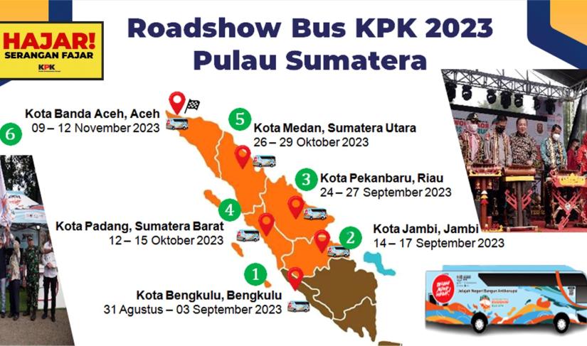 Empat Hari Bus KPK akan Roadshow di Kota Bengkulu, Jelajah Negeri, Bangun Antikorupsi