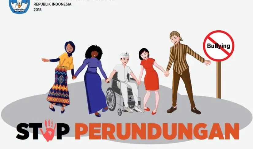 Stop Bullying di Sekolah Banner Kemendigbud