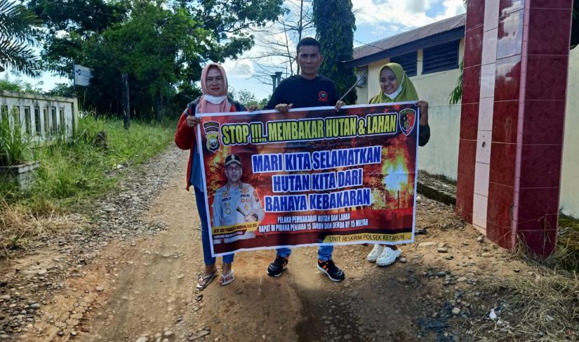 olsek Ketahun terus berupaya mencegah terjadinya kebakaran hutan dan lahan (karhutla) dengan rutin menyampaikan sosialisasi kepada masyarakat