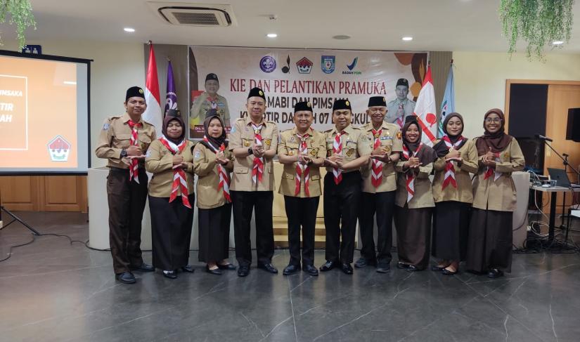 Lantik Mabisaka dan Pinsaka BPOM, Ka. Kwarda Hamka Sabri Berharap Semangat Generasi Muda Pramuka Kembali Bangkit