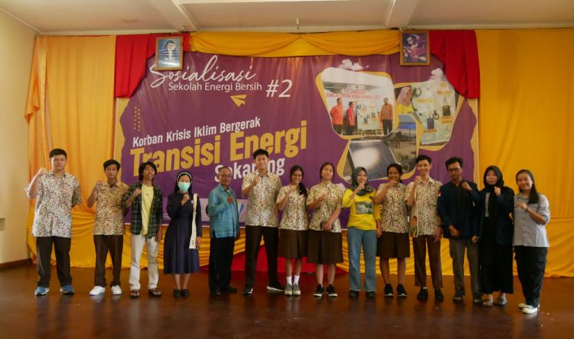  Tampak Siswa Siswi ikuti Sosialisasi Sekolah Energi Bersih Foto/Dok