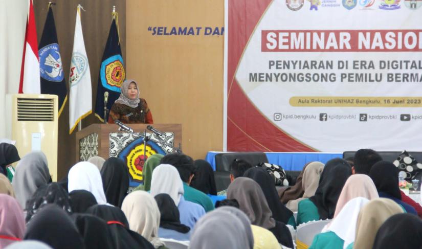 Kadis Kominfotik Provinsi Bengkulu Apresiasi Seminar Yang Digelar Oleh KPID Bersama BEM Universitas
