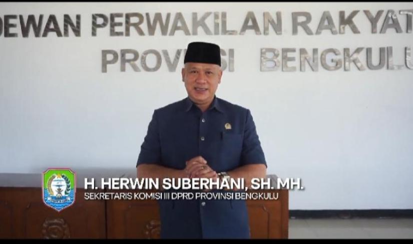 Sekretaris Komisi III DPRD Provinsi Bengkulu Herwin Suberhani