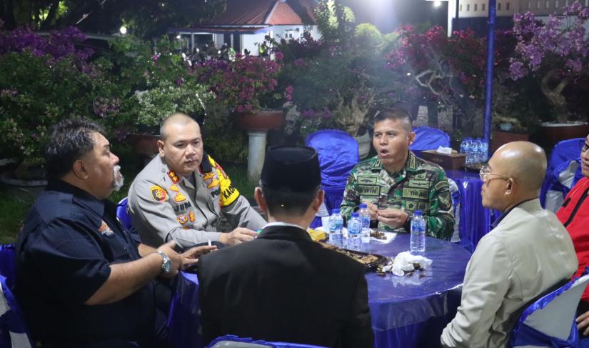 Kapolres Bengkulu Selatan  Bersama Forkopimda Cek Pos Pam Ketupat Nala  Tahun 2023