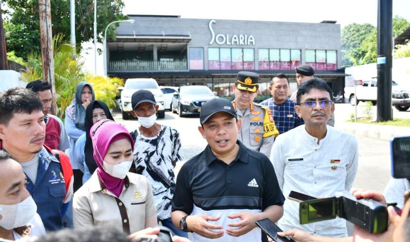 Wakil Walikota Bengkulu Dedy Wahyudi saat Sidak