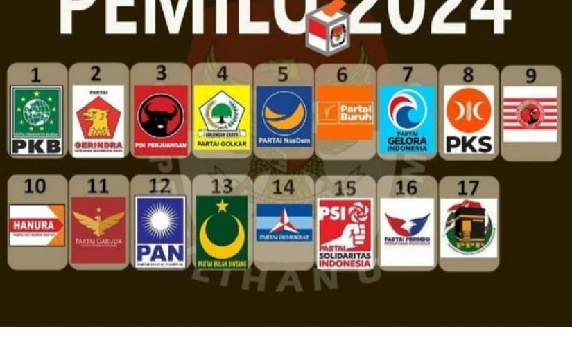 Pemilu 2024 Bendera Partai Foto/Dok