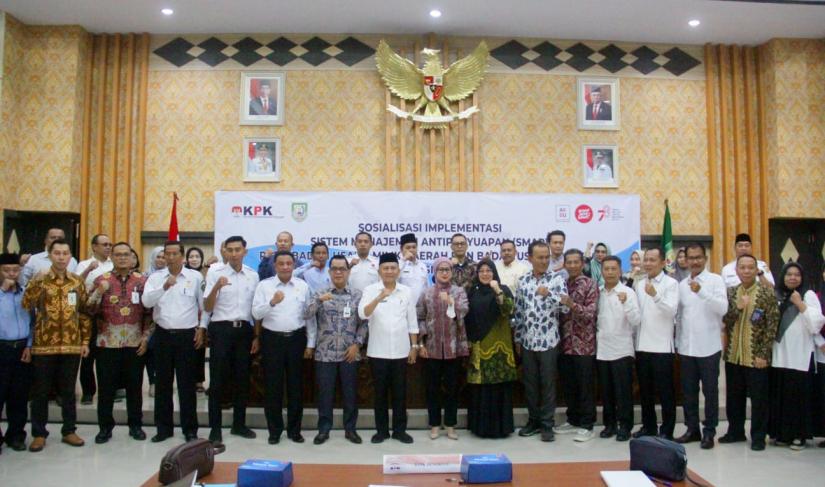 Rakor pencegahan korupsi di lingkup BUMD di provinsi Bengkulu, Rabu (30/8/23).