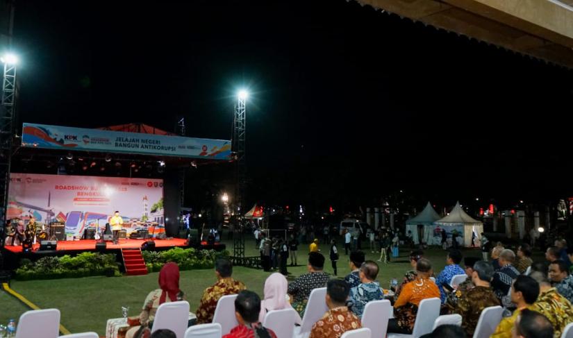 Penutupan Roadshow Bus KPK di Bengkulu, Sabtu (2/9/23).