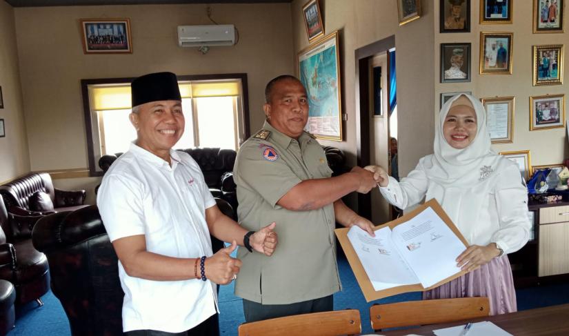 Penandatanganan MoU studi Mitigasi Kebencanaan 