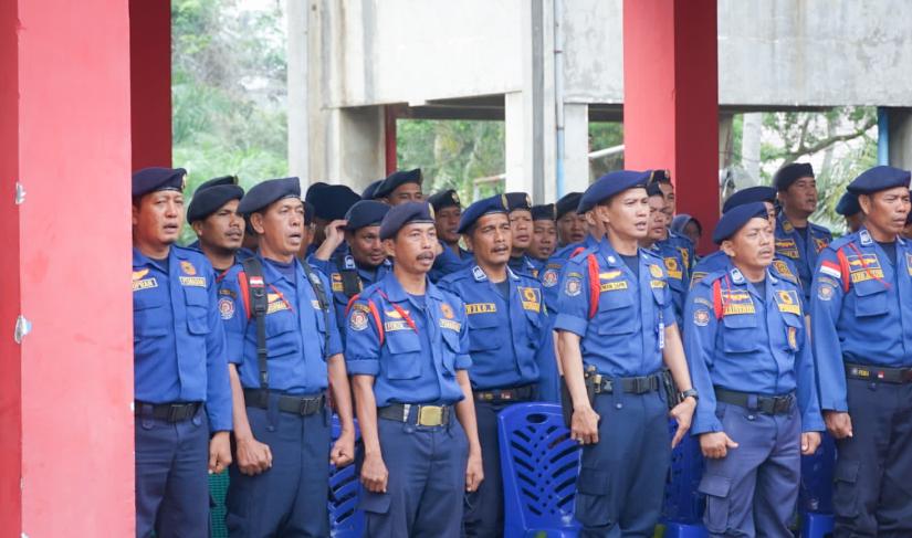 Apel Petugas Damkar Kota Bengkulu.