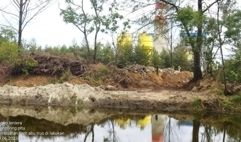 Lokasi pembuangan limbah FBA PLTU Batu Bara Bengkulu.