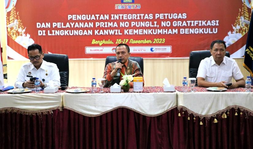 Kemenkumham Bengkulu Perkuat Langkah Pencegahan Pungli dan Gratifikasi.