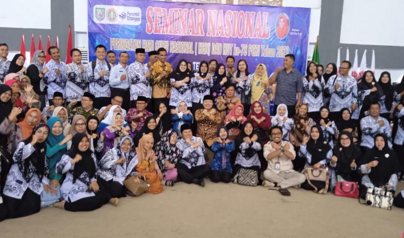 Peringatan Hari Guru Nasional ke 78 di Bengkulu.