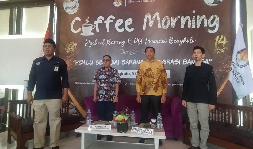 Coffee Morning KPU Provinsi Bengkulu.
