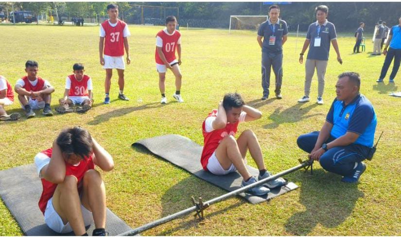 Seleksi Kesamaptaan Calon ASN di Kemenkumham Bengkulu.