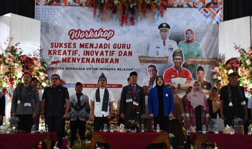 Workshop Peningkatan Kreativitas dan Inovasi Guru di Rejang Lebong.