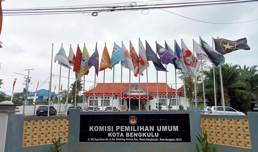 Kantor KPU Kota Bengkulu.