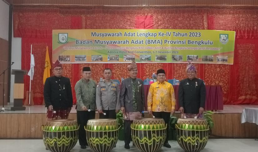 Musyawarah Lengkap Badan Musyawarah Adat Provinsi Bengkulu.
