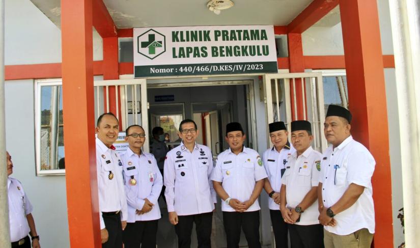 Tampak Wakil Walikota Bengkulu saat Berada di Lapas Kelas II A Kanwil Kemenkumham Bengkulu 