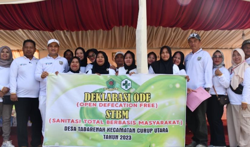 Deklarasi desa ODF di Rejang Lebong.