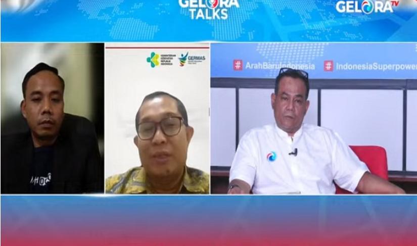 Diskusi Gelora Talks bertajuk 'Polusi Udara Mengepung, Kesehatan Publik Terancam' yang ditayangkan di kanal YouTube Gelora TV. 