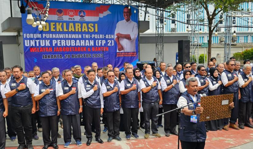 Purnawirawan TNI-POLRI dan ASN se -Jabodatebek dan Banten Dukung Anies Baswedan