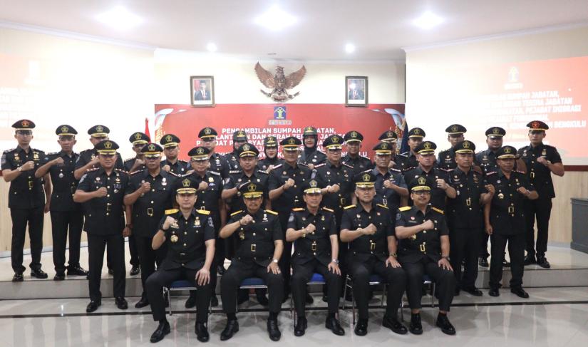 Kakanwil Kemenkumham Bengkulu Lantik 25 Pejabat Fungsional
