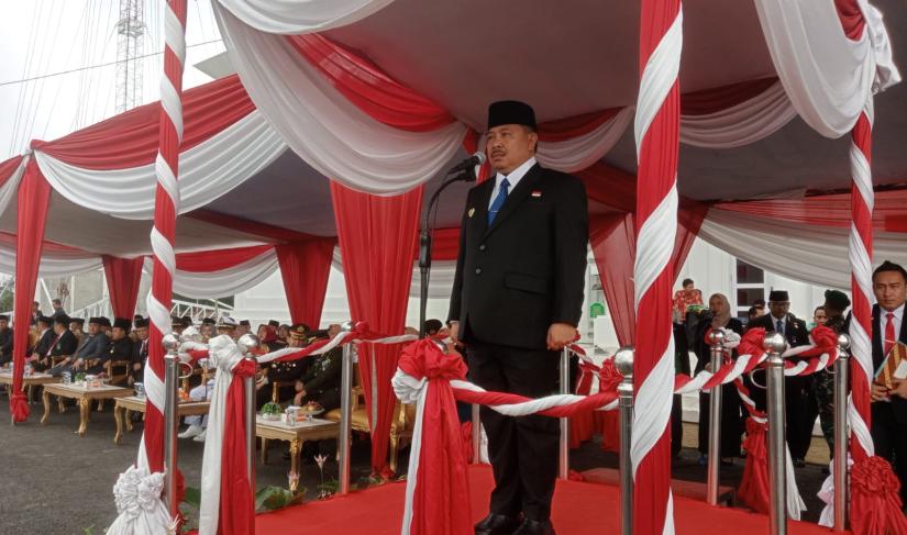 Upacara Peringatan Hari Pahlawan Nasional di Lingkup Pemkot Bengkulu, Jumat (10/11/23).