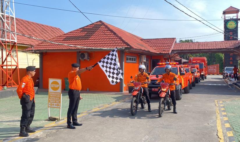 Kantor SAR Bengkulu Gelar Apel Siaga Nataru 2023/2024 untuk Memastikan Keselamatan Masyarakat selama Liburan.