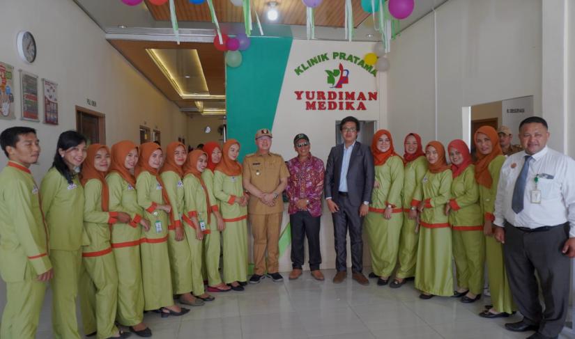 Peresmian Beberapa Ruang Rawat Inap Baru di Klinik Pratama Yudirman Medika oleh Gubernur Rohidin, Senen (20/2).