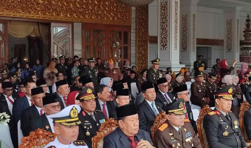 Ketua DPRD Bengkulu Utara Hadiri Upacara Peringatan HUT TNI ke-78 Tahun 2023 di Balai Semarak Bengkulu