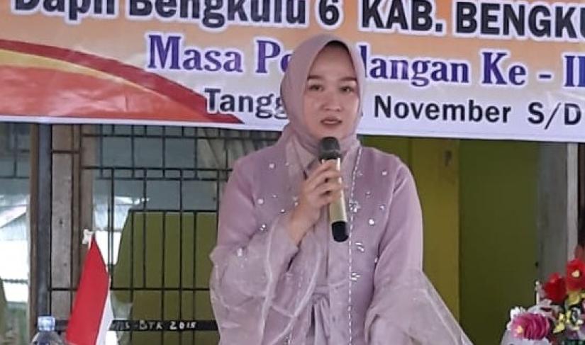 Anggota Dewan yang juga Wakil Ketua Komisi I DPRD Provinsi Bengkulu Ria Oktarina