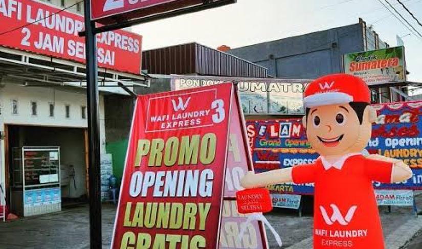 Bisnis laundry di Kota Bengkulu.
