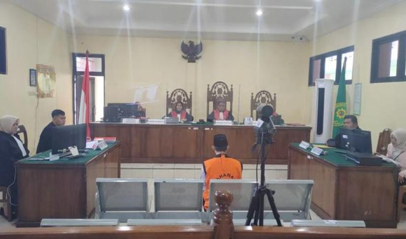 Sidang Oknum Guru Cabul di Kabupaten Bengkulu Utara.