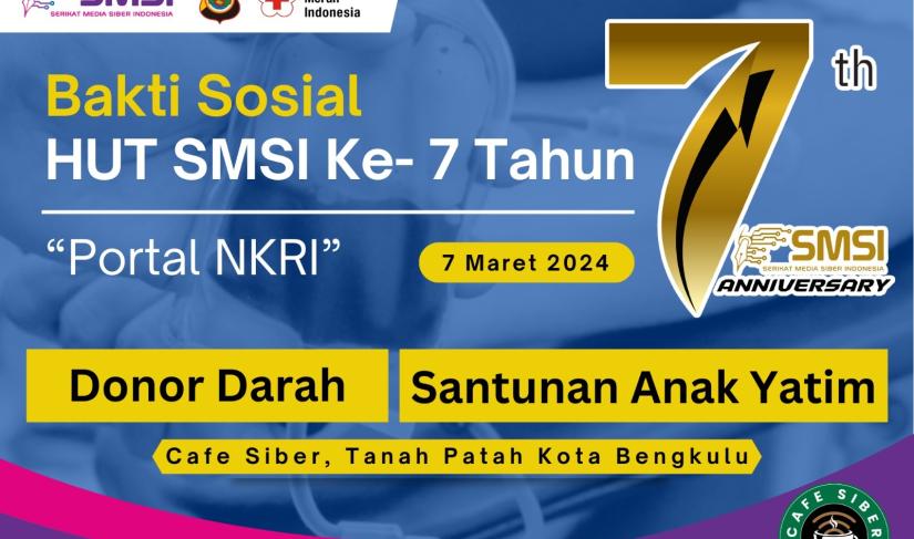 Serentak se-Indonesia, SMSI Gelar Baksos dan Donor Darah
