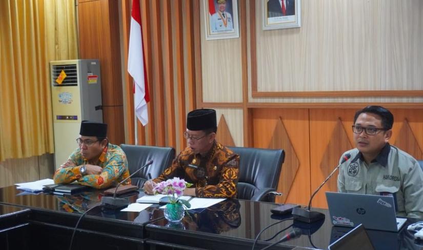 Audiensi penyelesaian aset Pemprov Bengkulu, berlangsung pada Kamis (14/03/2024).